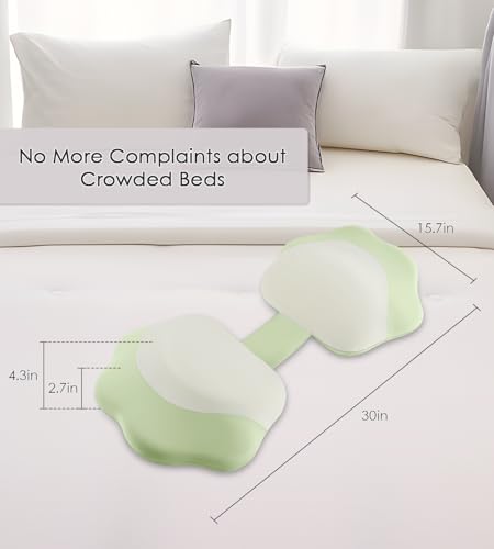 Image of Memory Foam Pregnancy Pillows for Sleeping, Side Sleeper Maternity Pillow Support for Back Belly HIPS, Adjustable Wedge Pillow for Pregnant Women, Side Sleeping Pregnant Pillows with Pillowcase