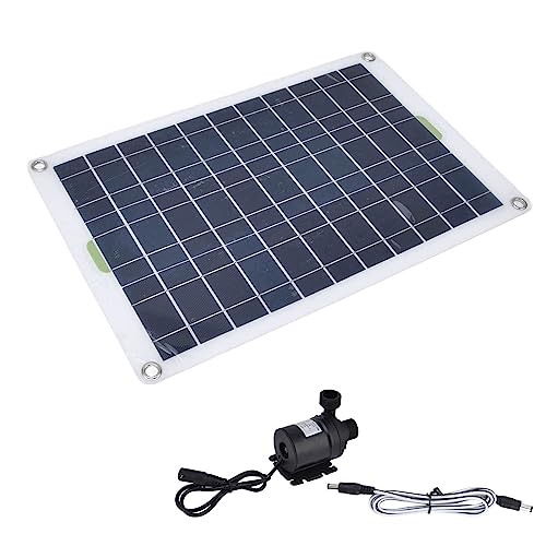 Solar-Wasserpumpen-Set, 50 W, Solar-Wasserpumpen-Set, Solar-Teichpumpe, Solarstrom-Wasserpumpe, Solar-Teichpumpen-Panel, 800 L, 12 V, für den Garten