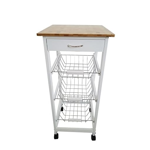 Mueble Gestion Verdulero frutero 37x37x85 Blanco Tapa Madera Oporto 6