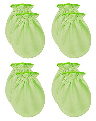 Image of RATIVE Baby Mittens Newborn No Scratch Gloves, Organic Cotton Infant Mittens for Baby Boy & Girl, 0-6 Months