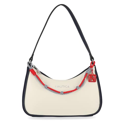 Image of Nautica Voyager Hobo Bag for Women, Vegan Leather Women's Purse, Large Shoulder Handbag with Zipper Closure