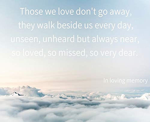 Condolence book for funeral, landscape (Hardcover): Memory book, comments book, condolence book for funeral, remembrance, celebration of life, in ... guest book, memorial service guest book