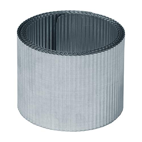 bellissa – Rasenkanten-Band aus Metall kleine Welle silbern verzinkt 5m...