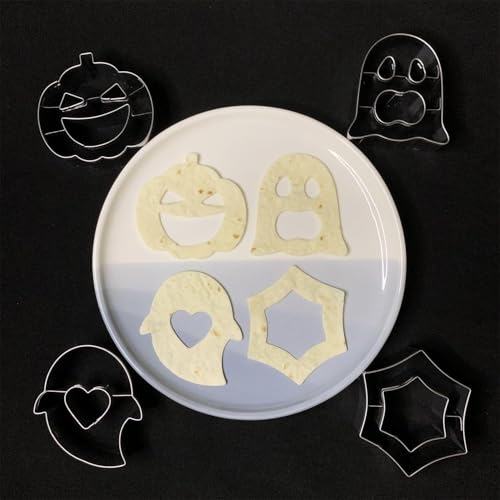 Auktosmn Halloween Cookie Cutter Set-4 Piece-2.5 Inch-Diswasher Safe-Mini Halloween Cookie Cutter Shape For Baking thumb #7