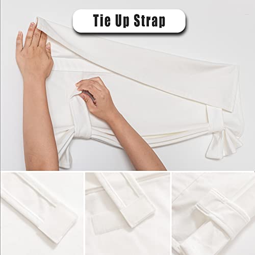 Twin Six Velvet Door Curtains For Door Window, French Door Curtains For Privacy, Easy Installed Tricia Door Panels,Front Door Sidelight Curtain Tie Up Shade, 25W X 20L Inch White, 1 Panel #TOP2