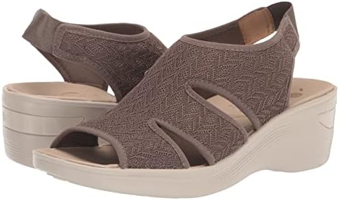 BZees Women's Daytona Slip-On Wedge Sandal, Morel Chevron, 9.5 | Image 6