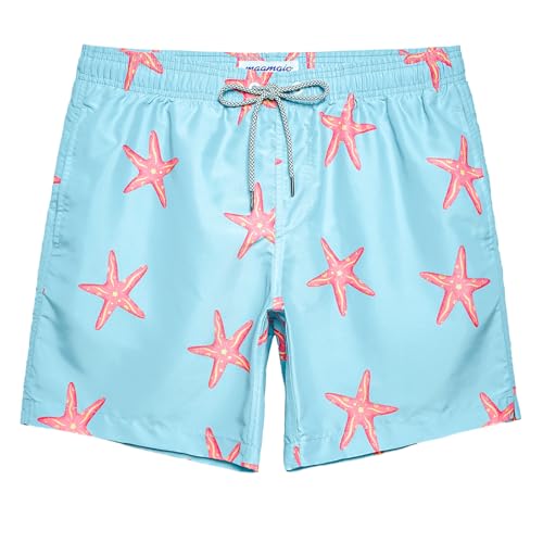 Image of maamgic Mens Slim Fit Swim Shorts Swim Trunks 7 inch Quick Dry Mens Bathing Suits with Mesh Lining