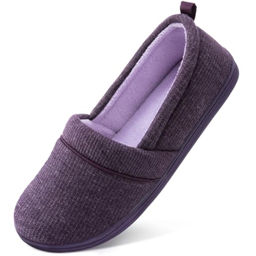 HomeTop Women's Memory Foam Waffle Slippers
