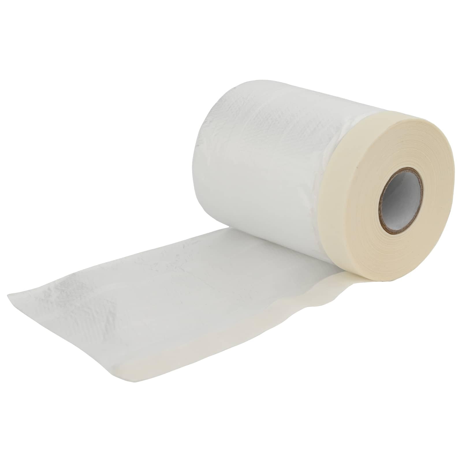 Mangloder Staubschutzfolie mit Klebeband transparent aus HDPE, 6 Stück 30 x 3300 cm, selbstklebend, wasserdicht, rückstandsfrei abziehbar für Renovierung, Möbel, Boden, Fenster und Innenbereich