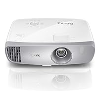 BenQ DLP HD Projector (HT2050) - 3D Home Theater Projector with All-Glass Cinema Grade Lens and RGBRGB Color Wheel,Silver/white