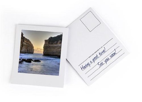 Cartes postales Kikkerland Polaroid cadeau idéal passionnés photo