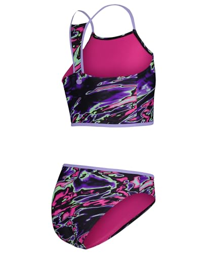 Image of Under Armour Girls' Two Piece Bikini Swimsuit, UPF 50+ Sun Protection, Quick Drying Bathing Suit