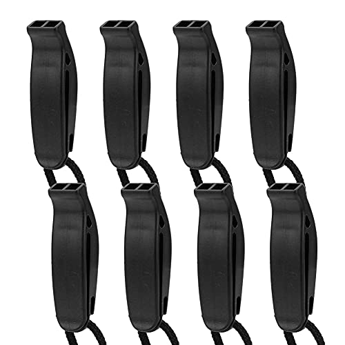 ZJchao Whistle Emergency, Safety Whistle Plastic Survival with Lightweight for Emergency (Black)