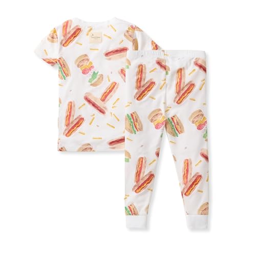 Burt's Bees Baby Unisex Baby Honeysoft™ Lyocell PJ Set, 2-piece Tee and Long Pants Pajamas for Toddlers and Big Kids, Snug Fit Sleepwear — view 2