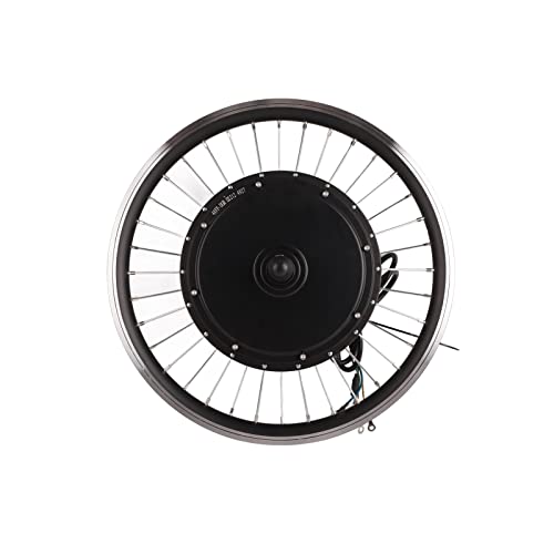 WINH Kit de Conversión de Bicicleta Eléctrica, Buje de Aleación de Aluminio 48V 2000W Motor de Rueda Trasera Cojinete Fuerte Pantalla LCD3 para Bicicletas Eléctricas (20 Pulgadas)