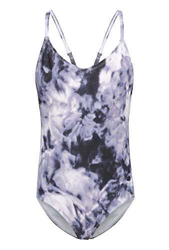 Image of Girls One Piece Swimsuits Hawaiian Floral Bathing Suit for Kids Adjustable Straps Swimwear 3-16 Years