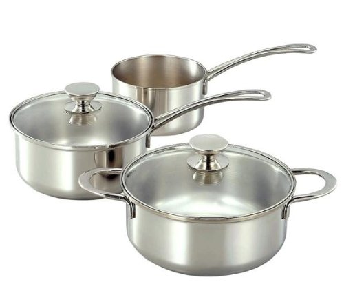 Amazon.co.jp: アンモード ミルクパン14cm&片手鍋18cm&両手鍋20cm AM