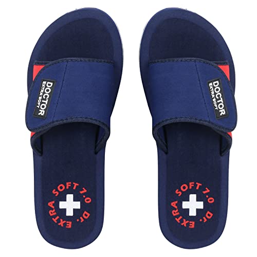 Image of DOCTOR EXTRA SOFT Women's Care Orthopaedic and Diabetic Adjustable Strape Super Comfort Dr Sliders Flipflops and House Slippers for Women's & Girl's Slides D-52