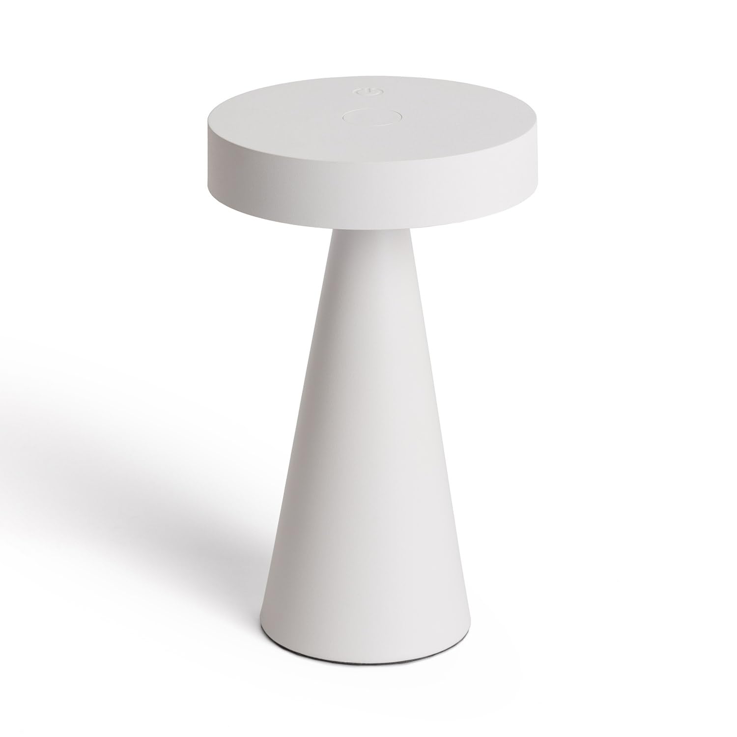 LEDKIA LIGHTING Lámpara de Mesa LED Metal Inalámbrica para Exterior Catinca Blanco