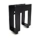 TheJD Adjustable Basic Device Wall Mount, Game Consoles, Cable Boxes, Media Players, Steel Concealable Mount_Black Large (Basic Black Large)