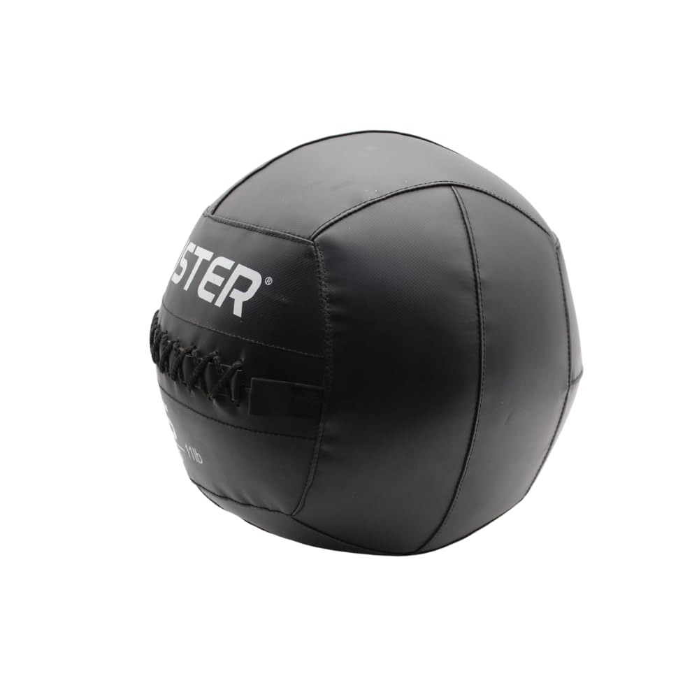 RUSTER Wall Ball Black – Balón Medicinal de PVC Antideslizante para Crosstraining y Entrenamiento Funcional | Potencia, Resistencia y Precisión | Disponible de 3 a 15 kg