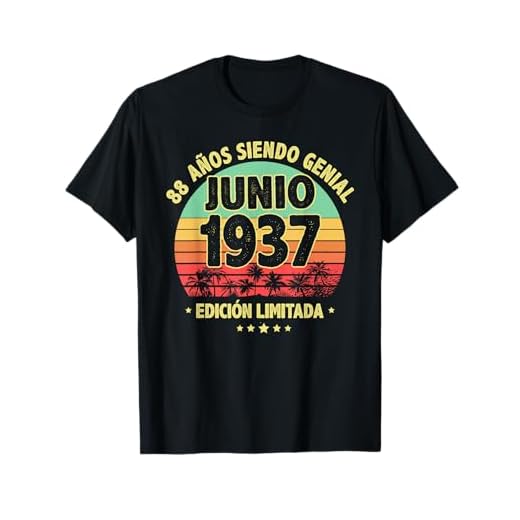 Junio 1937 88 Años Hombre Cumpleaños Regalo Junio 1937 Camiseta