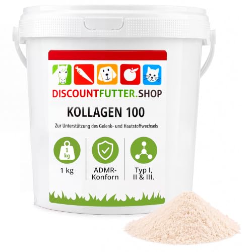 Kollagen 100 Pulver für Pferde, 100% reines Kollagenhydrolysat, 1 kg