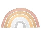 Melody Jane Dolls House Rainbow Rug Multi Coloured Modern Nursery Accessory Printed Card - Image 1