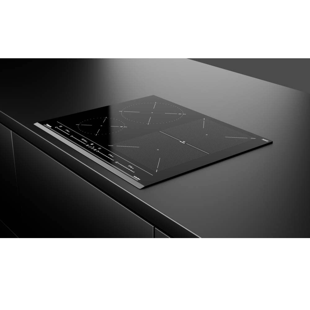Teka IZF 64440 MSP - Placa Induccion de 60 cm, 5 Zonas de Cocción (4 Fuegos + 1 Flex Combinada), Fácil de Instalar, con Sistema Touch Control, Cristal Negro