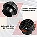 X AUTOHAUX 2pcs Warm Air Vent Outlet 65mm Plastic Ducting Heater Air Vent Outlet for Car Auto Bus RV ATV