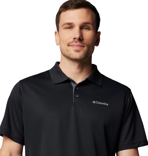 Columbia Mens Utilizer Short Sleeve Polo, Black, X-Large - image 6