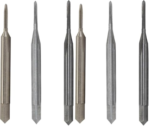 Drill America - DWT60708#6-32 UNC High Speed Steel Left 3 Flute Tap Set (Pack of 2)