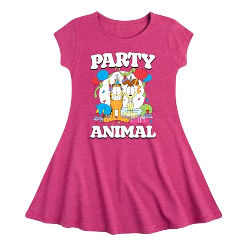 HYBRID APPAREL - Garfield - Party Animal - Toddler & Youth Girls Fit & Flare Dress