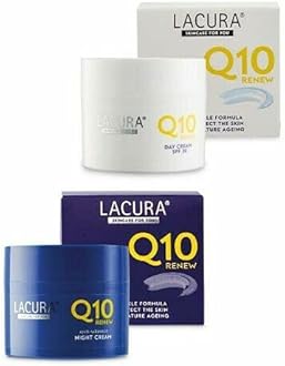 Aldi Lacura Q10 Renew Moisturising Face Creams Night plus Day SPF 20 Anti Wrinkle Anti Aging 50 millilitre