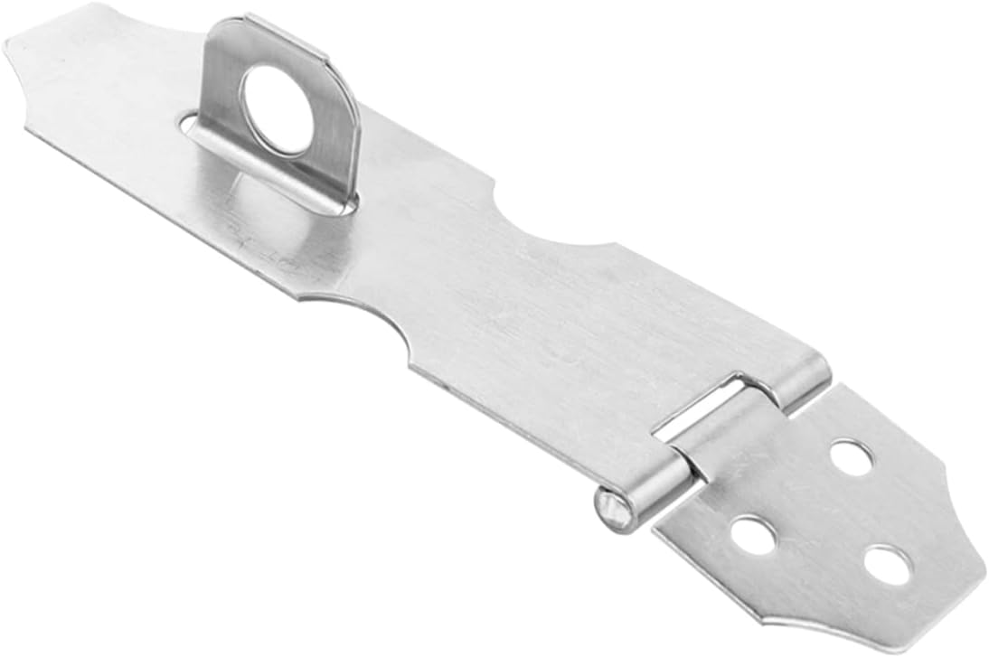 20Pcs Stainless Steel Padlock Hasp Latch for Window Cabinet Secure Locking | Silver Finish, Easy Installation, Compatible with Most Padlocks, Multi-Purpose Use for Home Hardware Projects