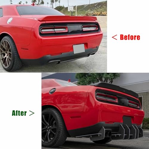 Difusor parachoques trasero Dodge Challenger kit carrocería spoiler V2 3