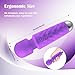 LUMIO Body Back Relaxation Massager - Mini - Travel - 9 Speeds 19 Modes - for Back - Foot - Arm Muscle Relaxation ((Purple))