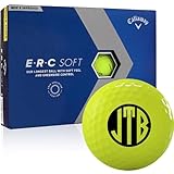 Callaway Golf 2023 ERC Soft Yellow Triple Track Monogram Golf Balls