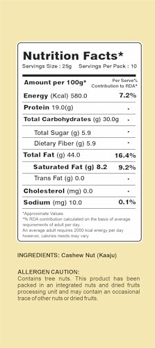 Image of NRIP Premium 100% Pure Whole Cashew 200g |Healthy Snacks, Dry fruits, Kaju| Whole Crunchy Cashew| Nutritious & Delicious | Source of Minerals & Vitamins