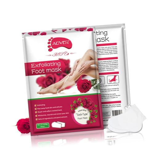 minkissy 15 Peças Máscara Esfoliante Para Os Pés Máscara De Cuidados Com Os Pés Máscara Esfoliante P