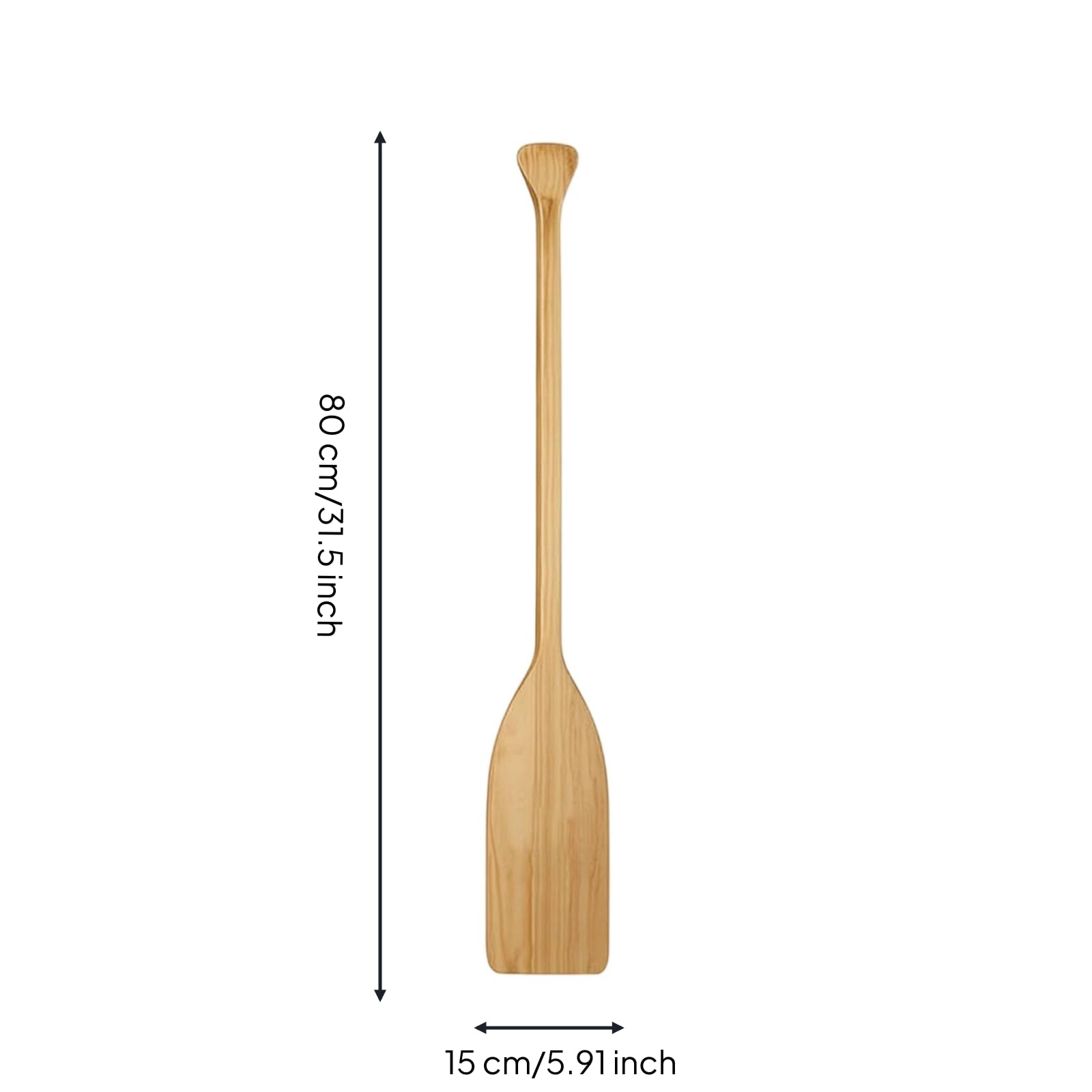 predolo Pagaia in Legno Artigianale Pagaia con Vernice Impermeabile Attrezzatura Sportiva per Bambini, 80cm