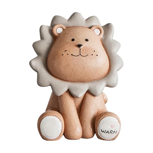 Niedliche Löwen Spardose aus Harz - Bruchsicheres Sparschwein, Geeignet...