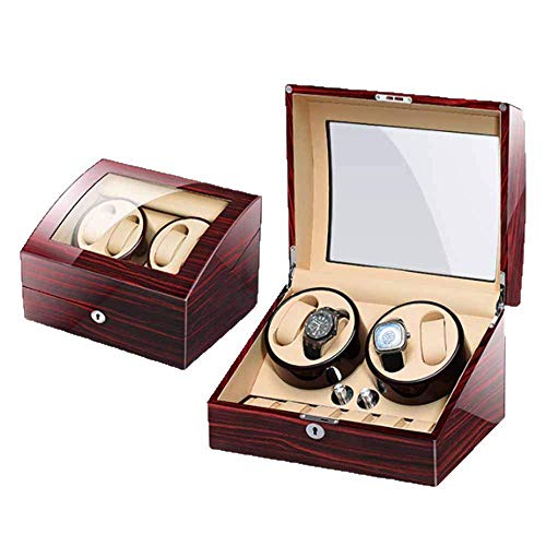 Caja Watch Winder de 4 Relojes para Evitar que se Detenga el Mecanismo Automático