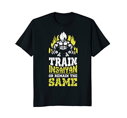 Train Insaiyan Remain The Same Workout Anime Gym T-Shirt Tee T-Shirt
