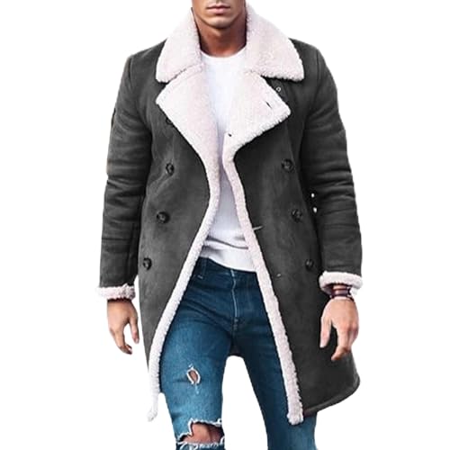 Calore eccezionale: realizzato per il massimo isolamento, questo cappotto in shearling da uomo ti tiene al caldo anche nelle fredde condizioni invernali. La fodera in morbida pelliccia e la combinazione di pile trattengono efficacemente il calore, rendendolo ideale come cappotto in pelle di pecora da uomo, cappotto in pelle da uomo o giacca invernale da uomo, pur rimanendo traspirante per un comfort a lungo termine.