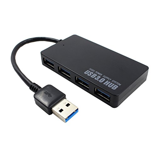 4-Port USB 3.0 Ultra Slim Data Hub for Windows Mac OS Linux, Super Speed Data Transfer Rates 4 in 1 Type Data Hub