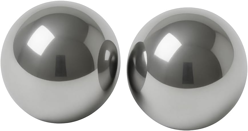BC Precision (2 Pack) 1" Inch Chrome Steel Bearing Balls, High Precision Grade 25, Superior Accuracy & Durability
