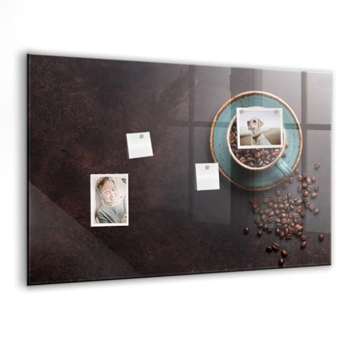 Tableau de bureau magnétique en verre 90x60cm avec accessoires pour l'organisation