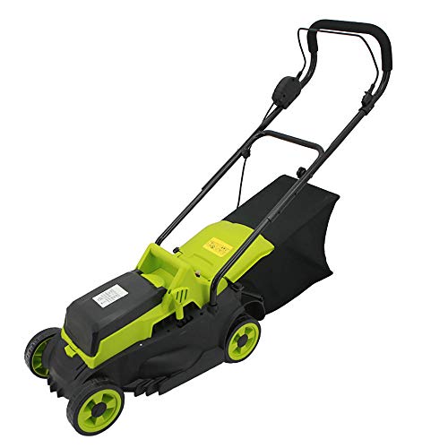 ZQKJLH Lawn Mower Electric Cordless Mower With Battery And Charger, Cutting Width 32 Cm, 3 Cutting Heights, With Overload Protector For Garden, Farm