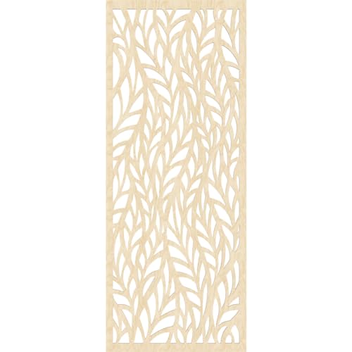 Image of Ortonville Decorative Pierced Fretwork Wood Wall Panels, 27 3 /8 inchW x 69 3 /8 inchH x 1 /4 inchT, Birch